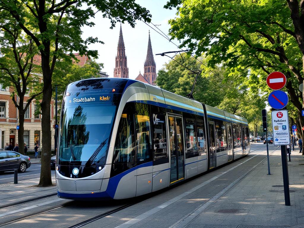 Stadtbahn Kiel as imagined by Mistral AI
